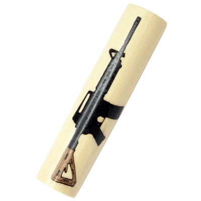 AR 15 Rifle Inlay - pengeapens